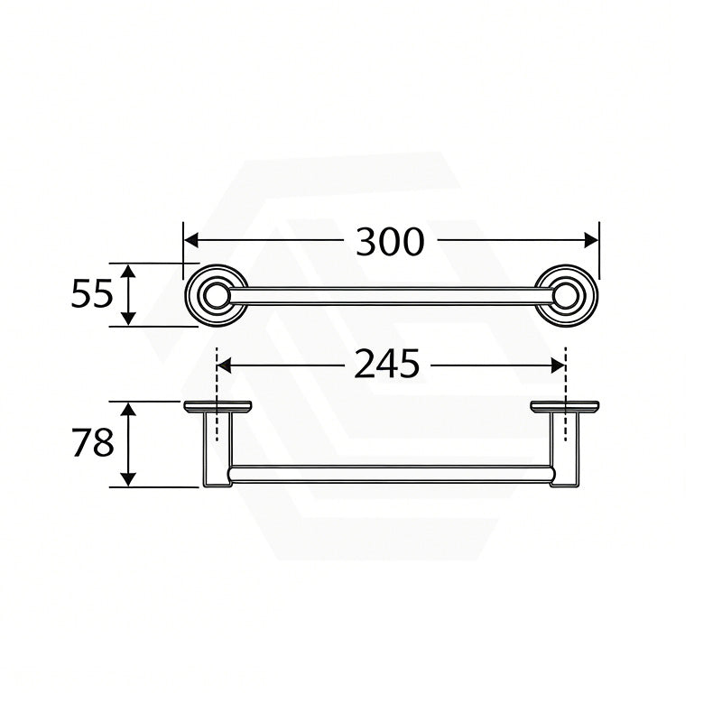 Fienza Kaya 300mm Round Single Hand Towel Holder Variant Colour Available