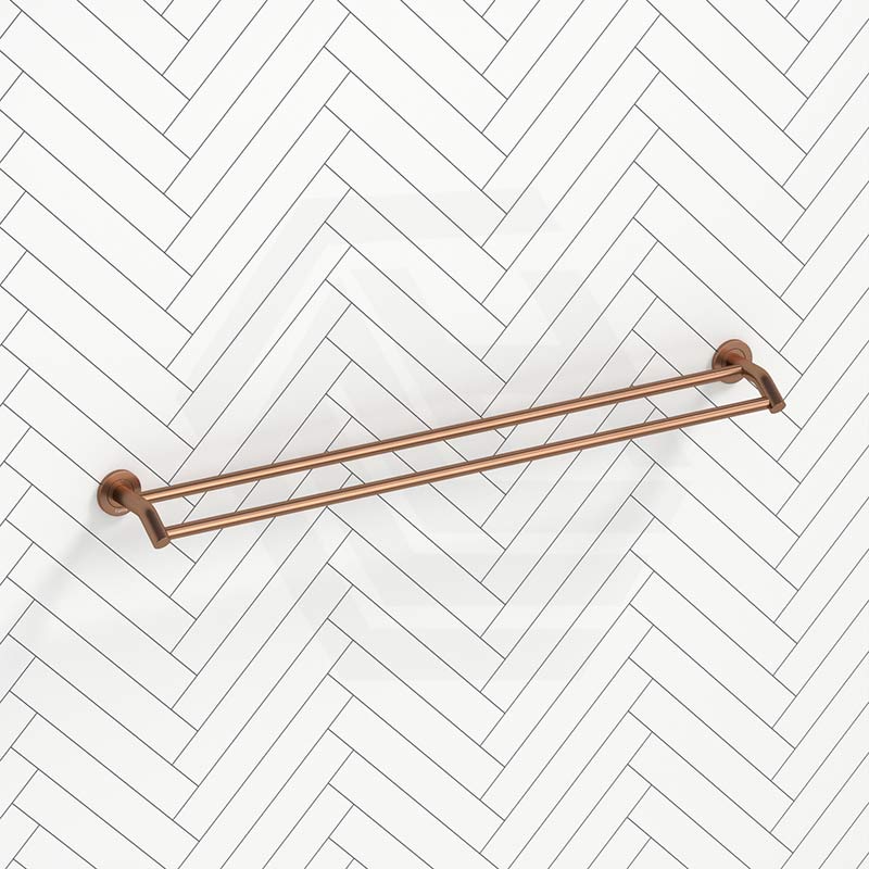 Fienza Kaya 600 / 900mm Round Double Towel Rail SS304 & Zinc Cut to Size Variant Colour Available