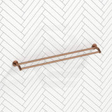 Fienza Kaya 600 / 900mm Round Double Towel Rail SS304 & Zinc Cut to Size Variant Colour Available