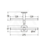 Fienza Sansa Double Roll Holder Variant Colour Available
