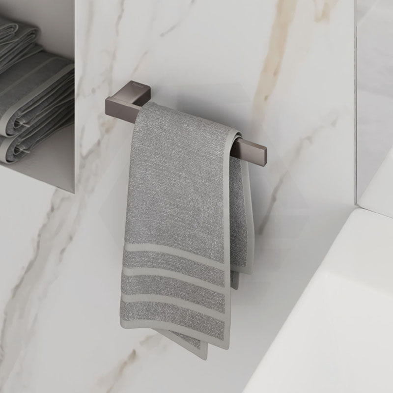 Fienza Tono 250mm Square Brass Hand Towel Holder Variant Colour Available