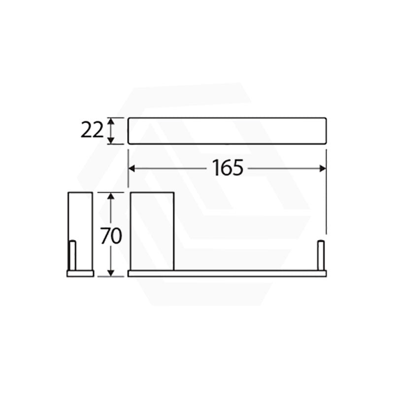 Fienza Tono Square Toilet Paper Holder Variant Colour Available