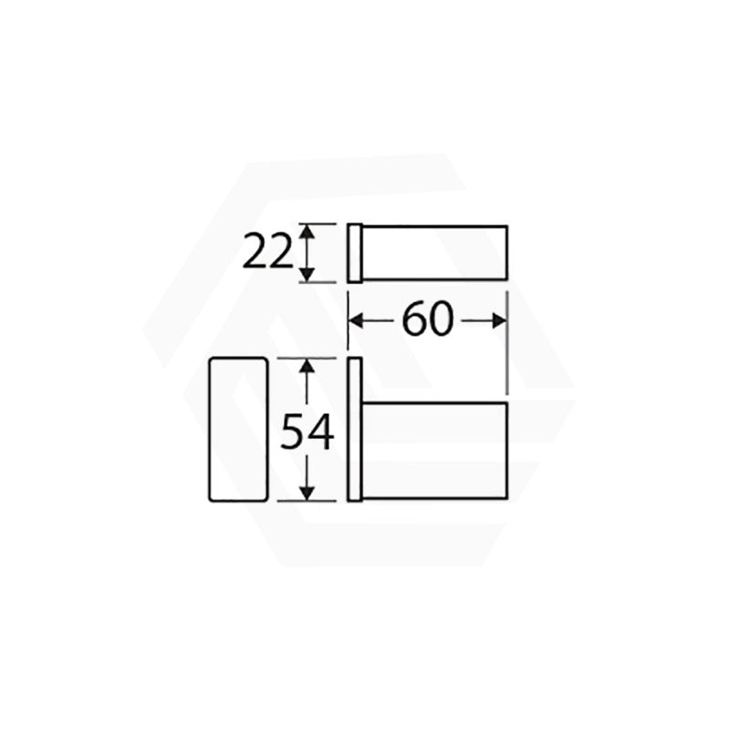 Fienza Tono Square Robe Hook Variant Colour Available