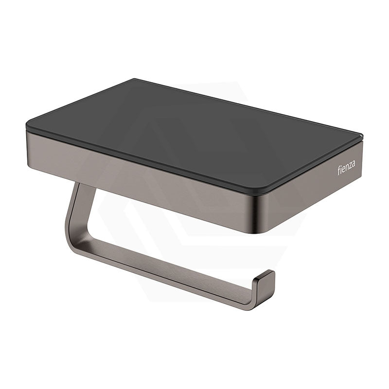Fienza Tono Toilet Paper Holder with Glass Shelf Variant Colour Available