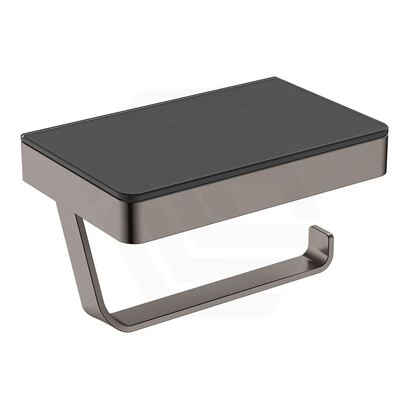 Fienza Tono Toilet Paper Holder with Glass Shelf Variant Colour Available
