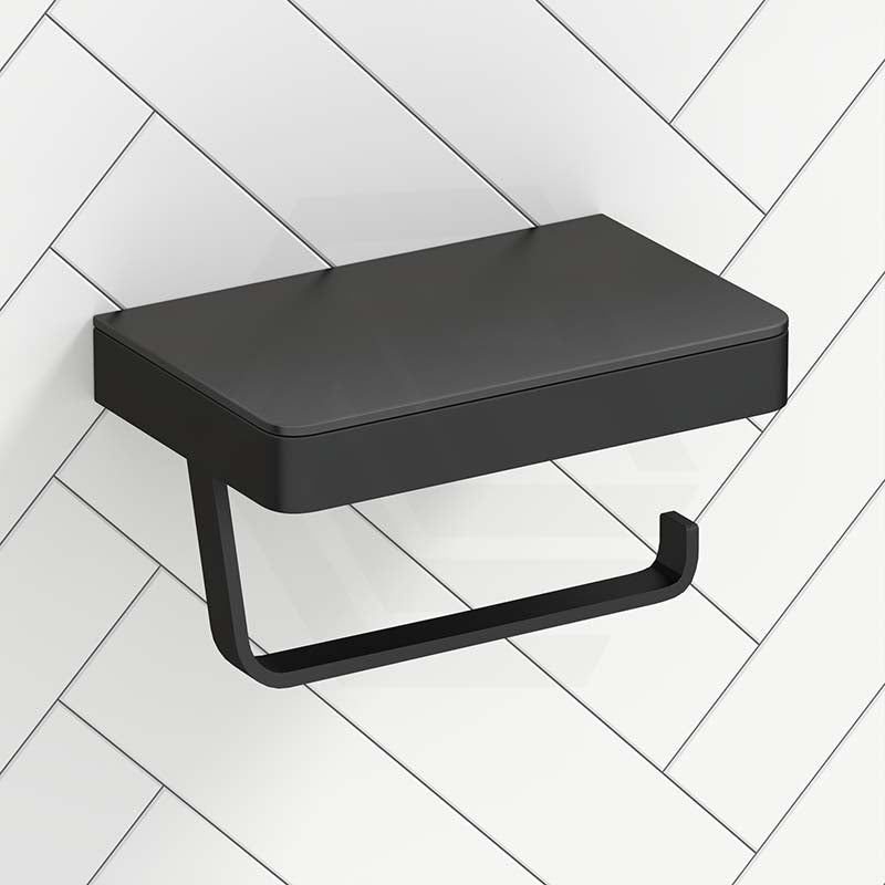 Fienza Tono Toilet Paper Holder with Glass Shelf Variant Colour Available
