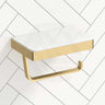 Fienza Tono Toilet Paper Holder with Glass Shelf Variant Colour Available
