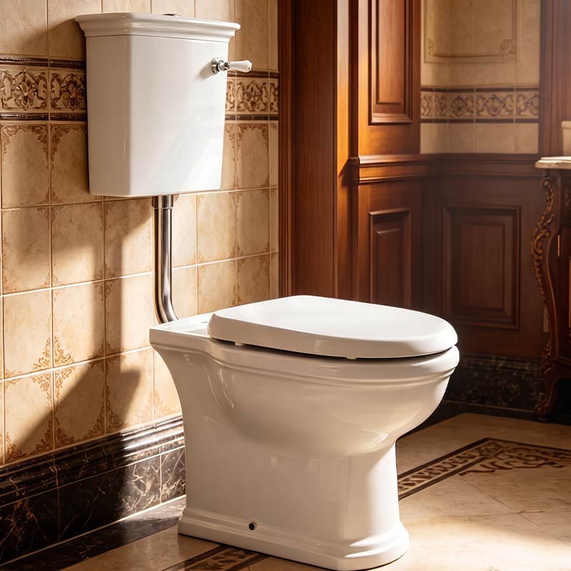 RAK Washington Front Lever Adjustable Link Toilet Suite P-Trap or S-Trap Available - Alpine White