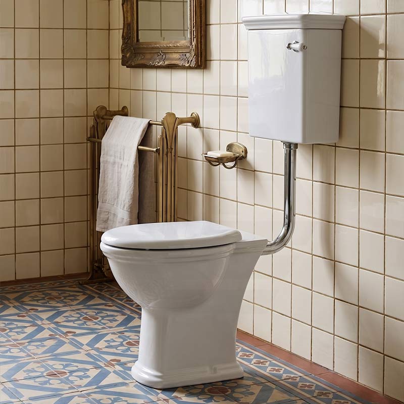 RAK Washington Front Lever Adjustable Link Toilet Suite P-Trap or S-Trap Available - Alpine White