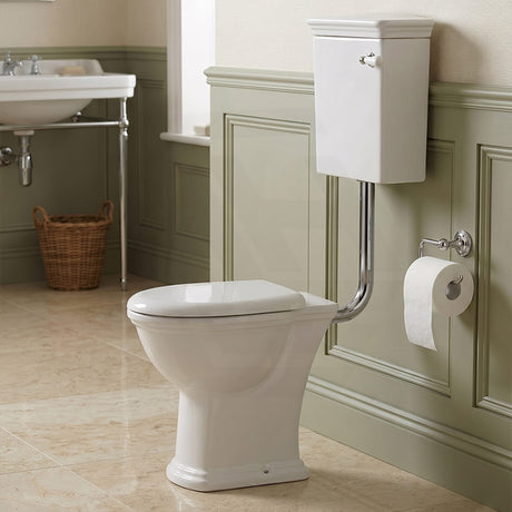 RAK Washington Front Lever Adjustable Link Toilet Suite P-Trap or S-Trap Available - Alpine White