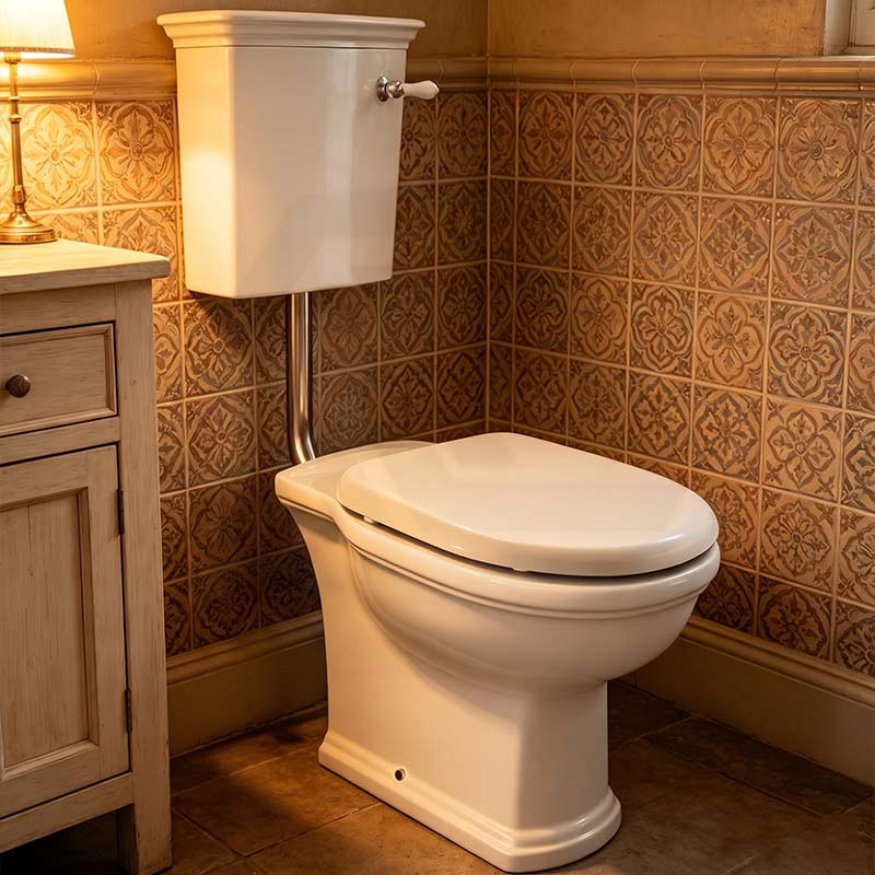 RAK Washington Front Lever Adjustable Link Toilet Suite P-Trap or S-Trap Available - Alpine White