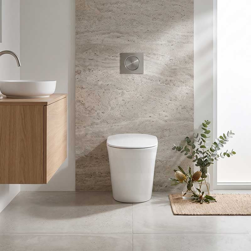 RAK Sensation Rimless Wall-Faced Toilet Pan Only - Alpine White
