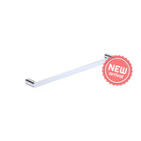 Fienza Empire Slim 600/800mm Stainless Steel Single Towel Rail Chrome/Matt Black