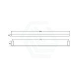 Fienza Empire Slim 600/800mm Stainless Steel Single Towel Rail Variant Colour Available