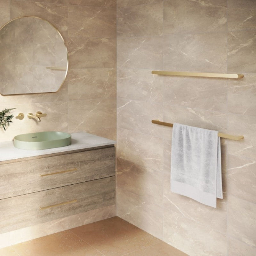 Fienza Empire Slim 600/800mm Stainless Steel Single Towel Rail Variant Colour Available