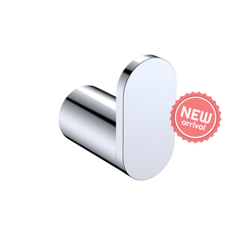 Fienza Empire Slim Stainless Steel Robe Hook Chrome/Matt Black