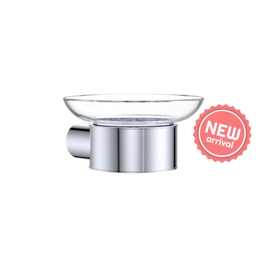 Fienza Empire Slim Soap Holder Glass Dish Stainless Steel Variant Colour Available
