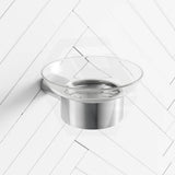 Fienza Empire Slim Soap Holder Glass Dish Stainless Steel Variant Colour Available