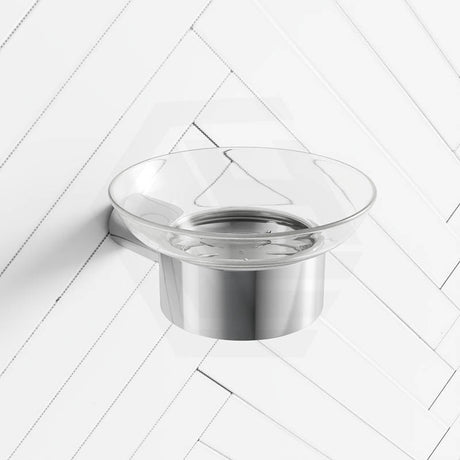 Fienza Empire Slim Soap Holder Glass Dish Stainless Steel Variant Colour Available