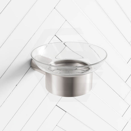 Fienza Empire Slim Soap Holder Glass Dish Stainless Steel Variant Colour Available
