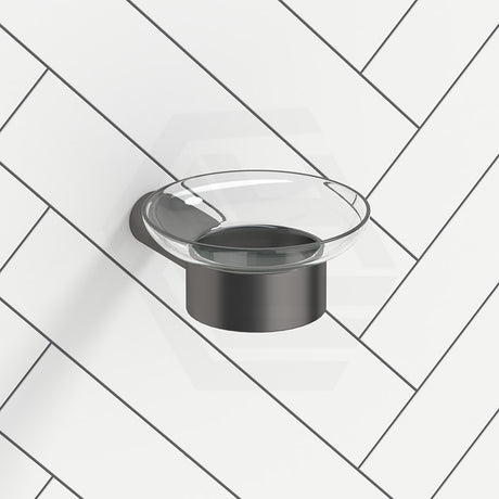 Fienza Empire Slim Stainless Steel Soap Holder Glass Dish Variant Colour Available