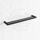 Fienza Empire Slim 600/800mm Stainless Steel Double Towel Rail Chrome/Matt Black