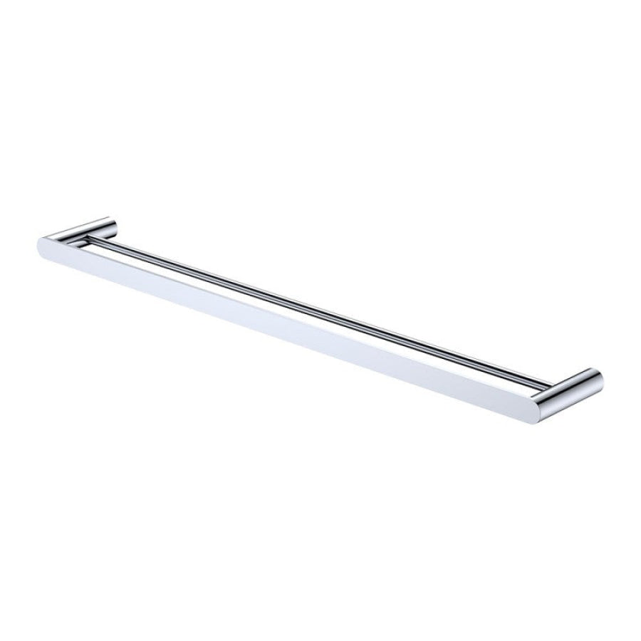Fienza Empire Slim 600/800mm Stainless Steel Double Towel Rail Chrome/Matt Black