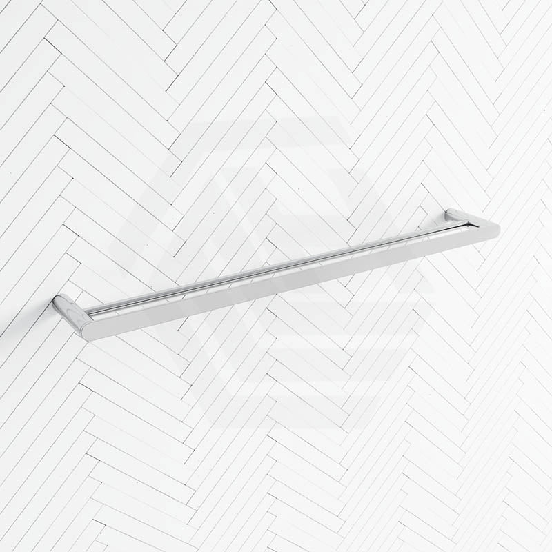 Fienza Empire Slim 600/800mm Stainless Steel Double Towel Rail Chrome/Matt Black