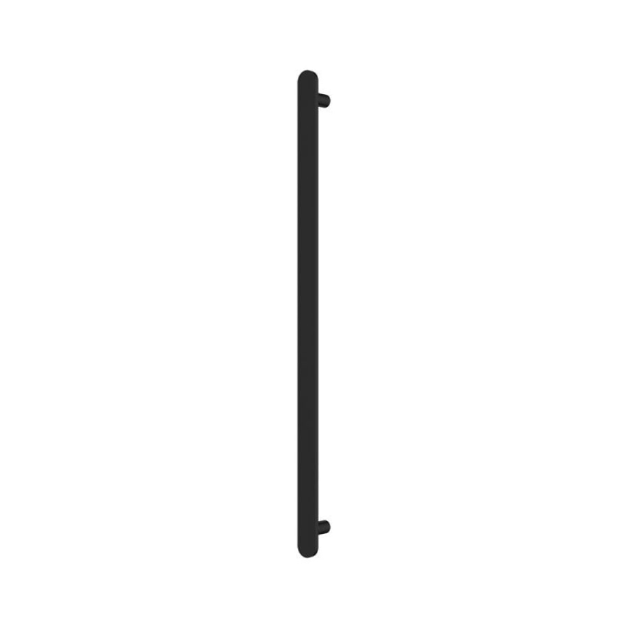 Fienza Empire Slim 60x900mm 12V Vertical Single Heated Towel Rail Chrome/Matt Black