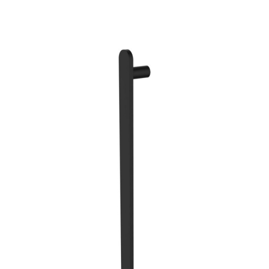 Fienza Empire Slim 60x900mm 12V Vertical Single Heated Towel Rail Chrome/Matt Black