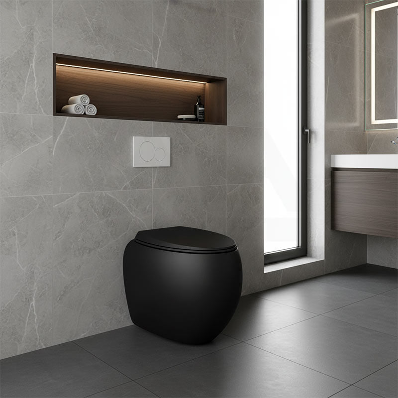 RAK Cloud Rimless Flush Wall Faced Toilet Pan Only and Seat - Variant Colour
