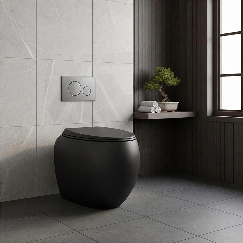 RAK Cloud Rimless Flush Wall Faced Toilet Pan Only and Seat - Variant Colour