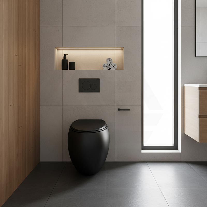 RAK Cloud Rimless Flush Wall Faced Toilet Pan Only and Seat - Variant Colour