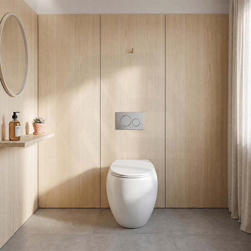 RAK Cloud Rimless Flush Wall Faced Toilet Pan Only and Seat - Variant Colour
