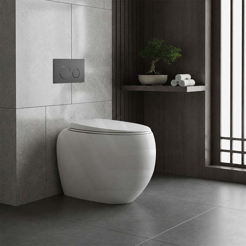 RAK Cloud Rimless Flush Wall Faced Toilet Pan Only and Seat - Variant Colour