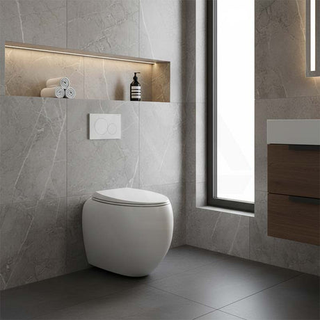 RAK Cloud Rimless Flush Wall Faced Toilet Pan Only and Seat - Variant Colour