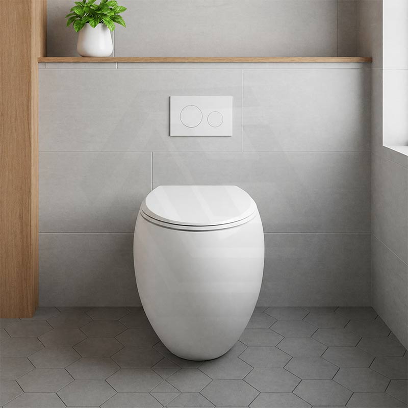 RAK Cloud Rimless Flush Wall Faced Toilet Pan Only and Seat - Variant Colour