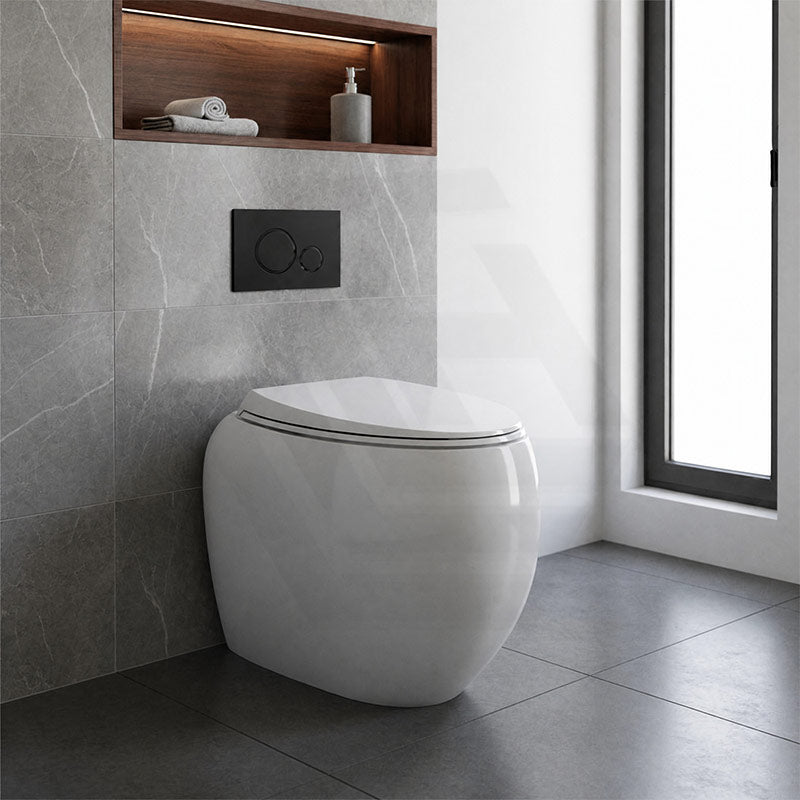 RAK Cloud Rimless Flush Wall Faced Toilet Pan Only and Seat - Variant Colour