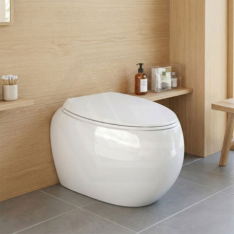 RAK Cloud Rimless Flush Wall Faced Toilet Pan Only and Seat - Variant Colour