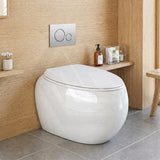 RAK Cloud Rimless Flush Wall Faced Toilet Pan Only and Seat - Variant Colour