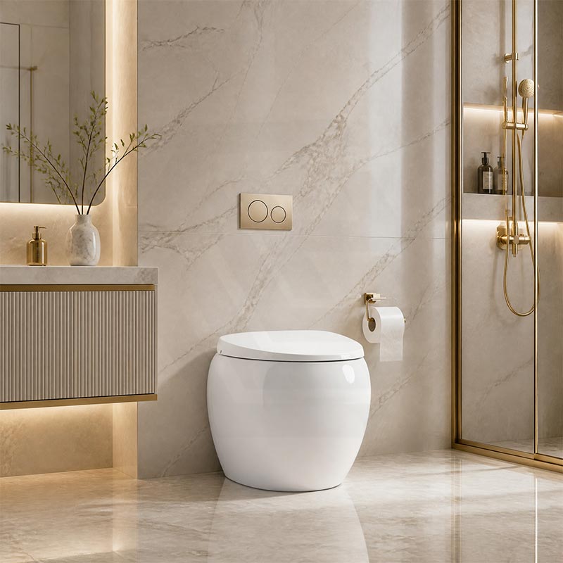 RAK Cloud Rimless Flush Wall Faced Toilet Pan Only and Seat - Variant Colour