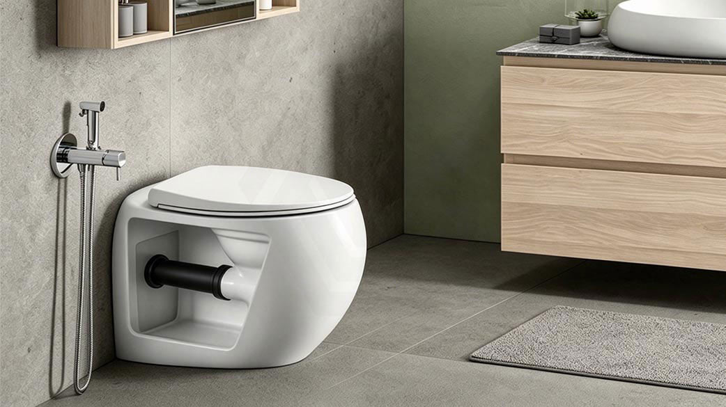 RAK Cloud Rimless Flush Wall Faced Toilet Pan and Seat - Variant Colour