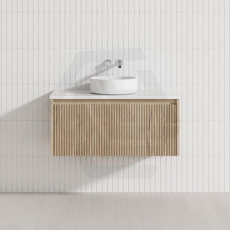 Fienza Alina 900mm Fluted E0 MDF Wall Hung Vanity Variant Colour Available
