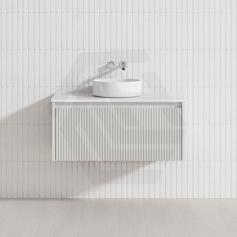 Fienza Alina 900mm Fluted E0 MDF Wall Hung Vanity Variant Colour Available