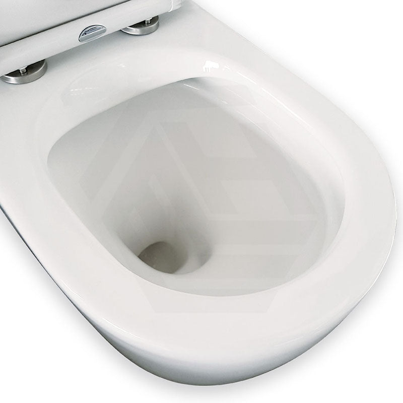 Fienza Alix Rimless Tornado Back to Wall Toilet Suite Slim Seat Gloss White