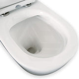 Fienza Alix Rimless Tornado Back to Wall Toilet Suite Slim Seat Gloss White