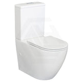 Fienza Alix Rimless Tornado Back to Wall Toilet Suite Slim Seat Gloss White