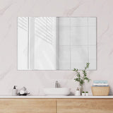 450/600/750/800/900/1200/1500/1800mm Fienza Bevel Edge Rectangular Wall Mirror Vertical or Horizontal Installation