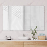 600/750/900/1200/1500/1800mm Fienza Bevel Edge Rectangular Wall Mirror Glue on Vertical or Horizontal Installation