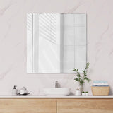 600/750/900/1200/1500/1800mm Fienza Bevel Edge Rectangular Wall Mirror Glue on Vertical or Horizontal Installation